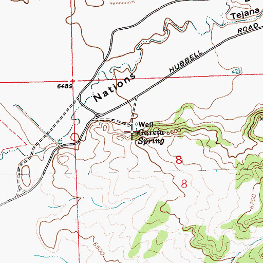 Topographic Map of Garcia Spring, NM
