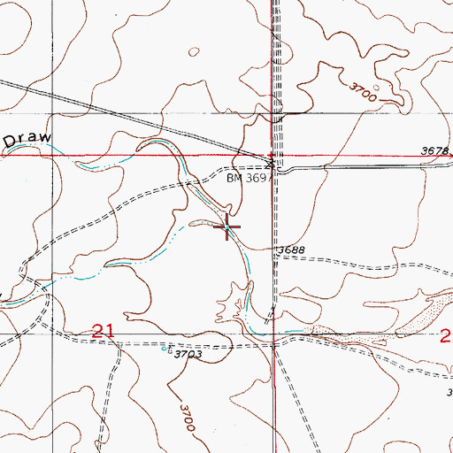 Topographic Map of Gardner Draw, NM