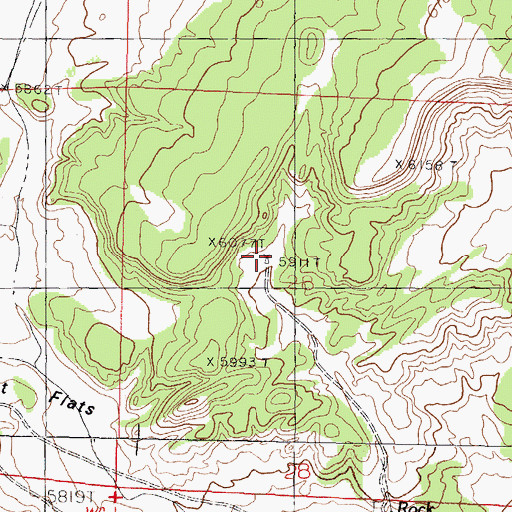 Topographic Map of Garley Windmill, NM
