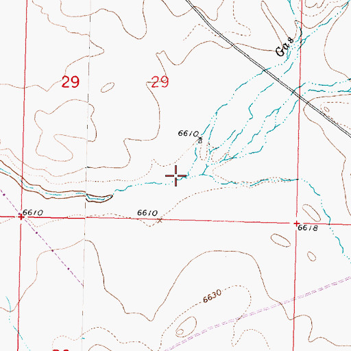 Topographic Map of Gas Tank Wash, NM