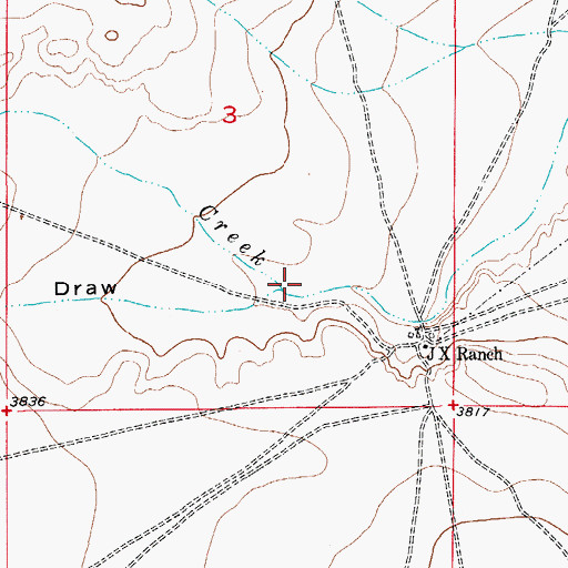 Topographic Map of George Long Draw, NM