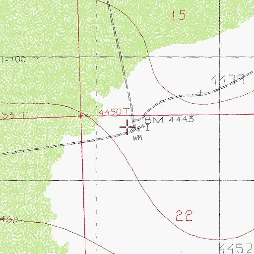Topographic Map of Gilberts Wells, NM