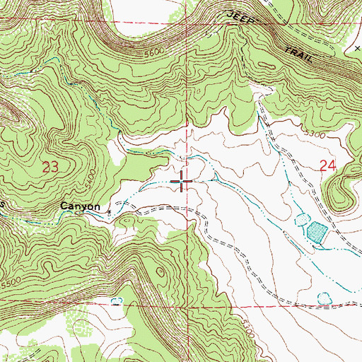 Topographic Map of Giles Canyon, NM