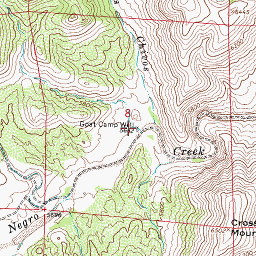 Topographic Map of Goat Camp Well, NM