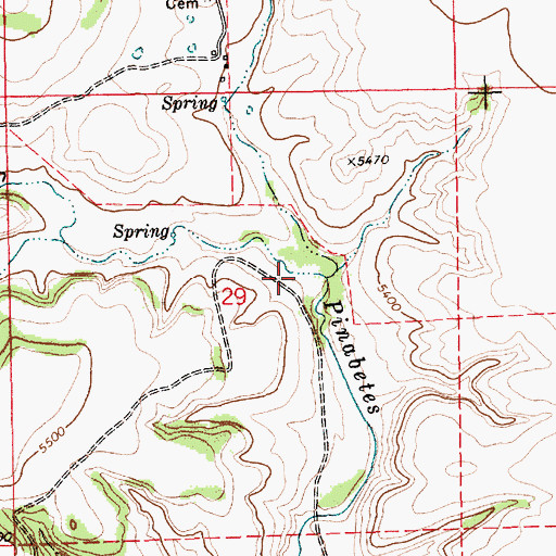 Topographic Map of Goat Canyon, NM