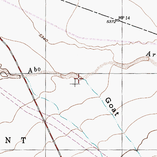 Topographic Map of Goat Draw, NM