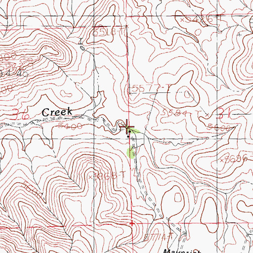 Topographic Map of Godfrey Ranch, NM