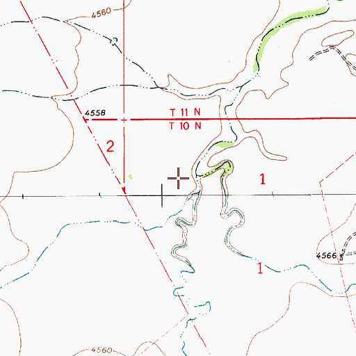 Topographic Map of Gonzales Creek, NM