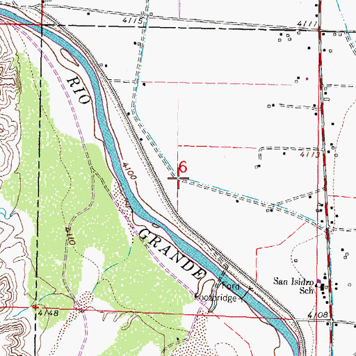 Topographic Map of Gonzalez Lateral, NM