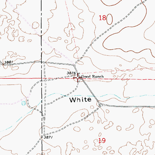 Topographic Map of Good Ranch, NM