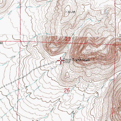 Topographic Map of Good Sight Well, NM
