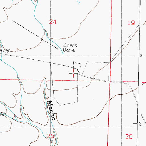 Topographic Map of Graham Ranch, NM