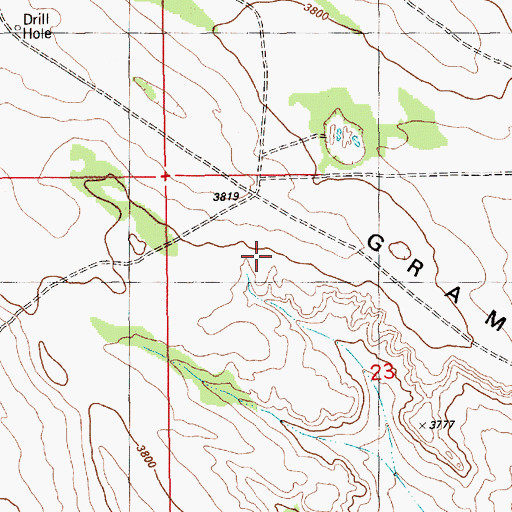 Topographic Map of Grama Ridge, NM
