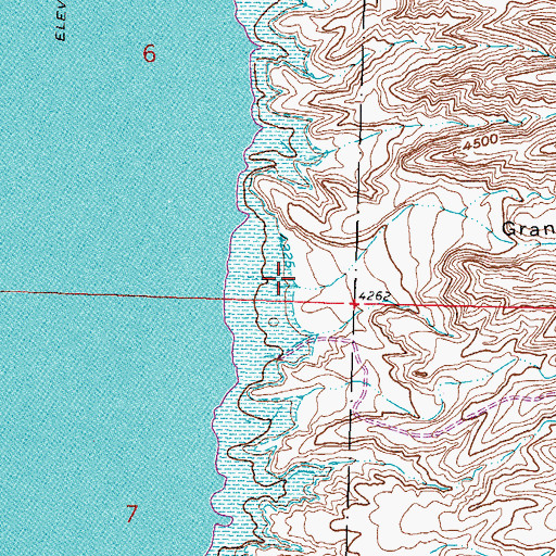 Topographic Map of Granite Canyon, NM