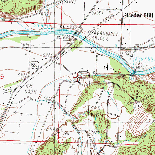 Topographic Map of Graves Atterberry Ditch, NM