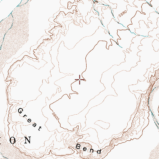 Topographic Map of Great Bend, NM