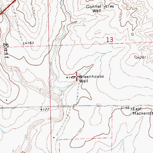 Topographic Map of Greenhouse Well, NM