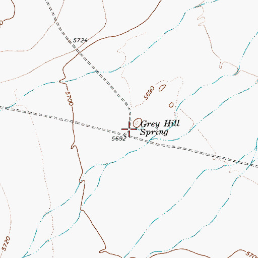 Topographic Map of Grey Hill Spring, NM