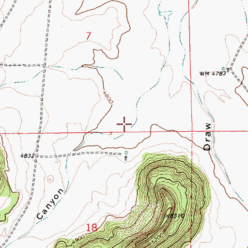 Topographic Map of Gripe Canyon, NM