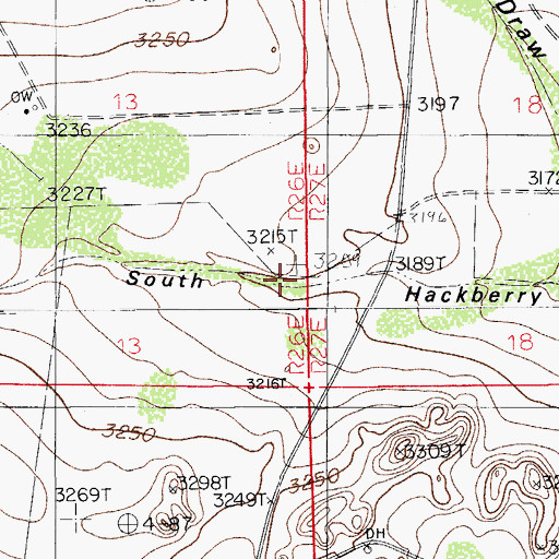 Topographic Map of Hackberry Well, NM