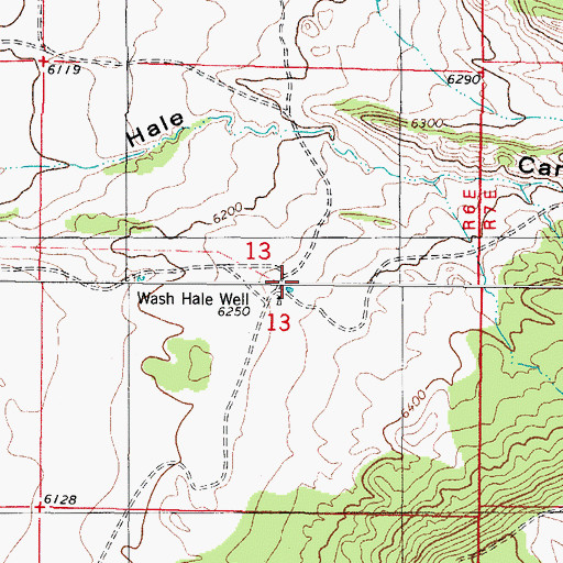 Topographic Map of Hale Well, NM