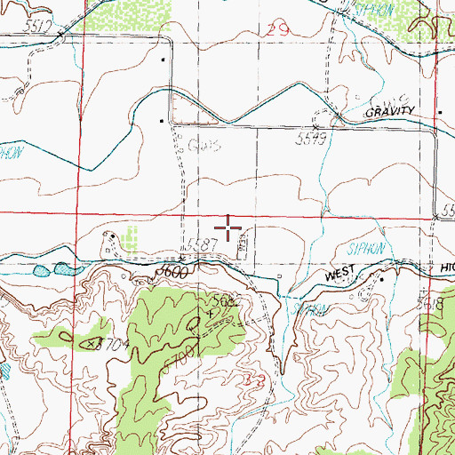 Topographic Map of Hammond Cemetery, NM