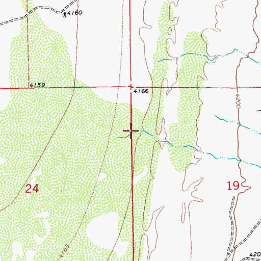 Topographic Map of Hampton Draw, NM