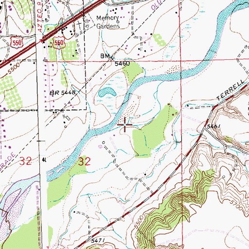 Topographic Map of Hargis Arroyo, NM
