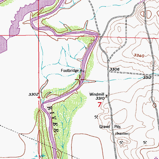 Topographic Map of Hart Canyon, NM