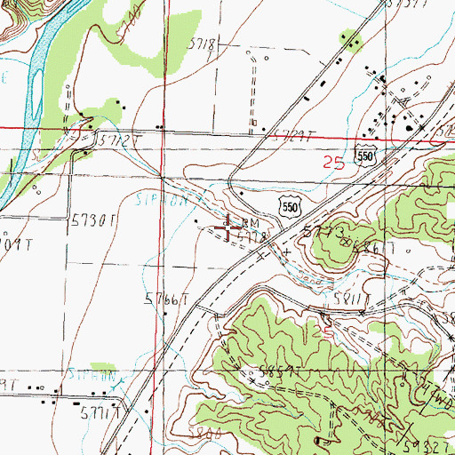 Topographic Map of Hart Canyon, NM