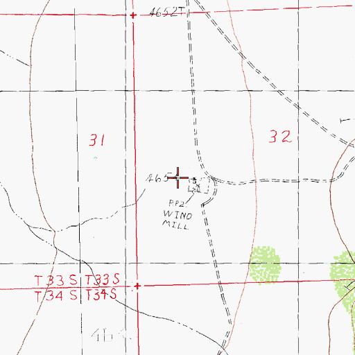Topographic Map of Haskins Wells, NM