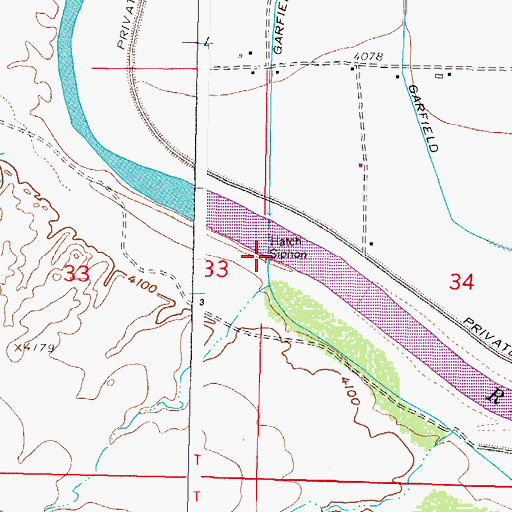 Topographic Map of Hatch Siphon, NM