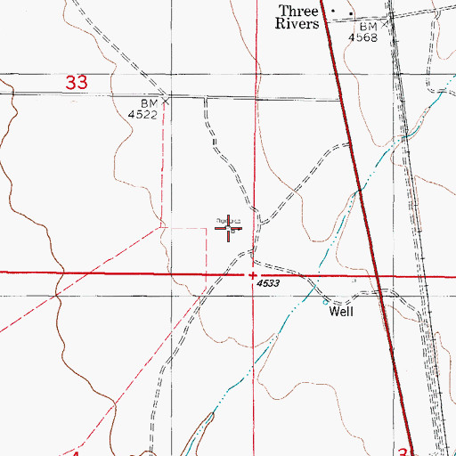 Topographic Map of Hatchet Ranch, NM
