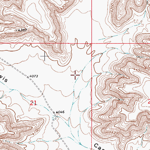 Topographic Map of Hay Canyon, NM