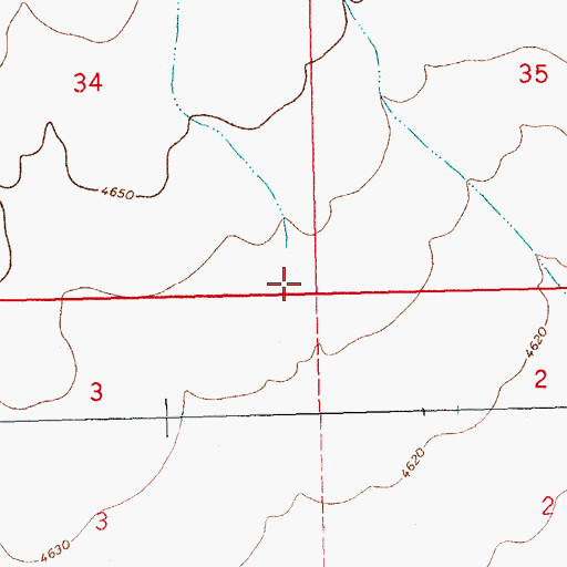 Topographic Map of Hay Draw, NM