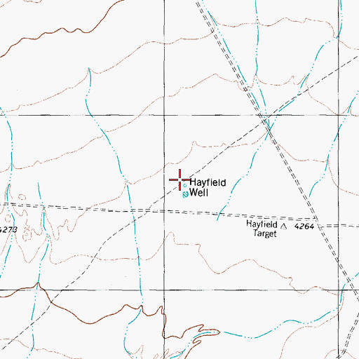 Topographic Map of Hayfield Well, NM