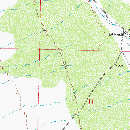 Topographic Map of Headquarters Draw, NM