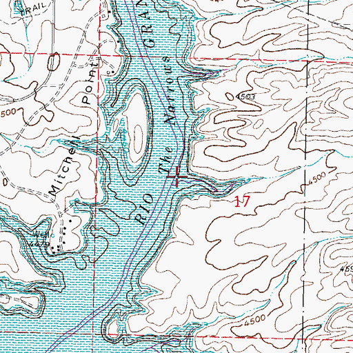 Topographic Map of Hellion Canyon, NM