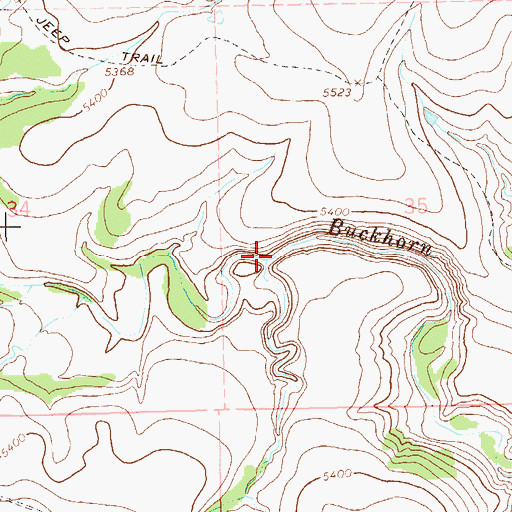 Topographic Map of Henderson Canyon, NM