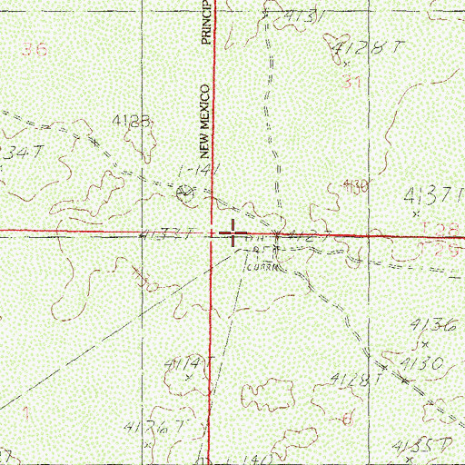 Topographic Map of Herrington's Home Ranch, NM