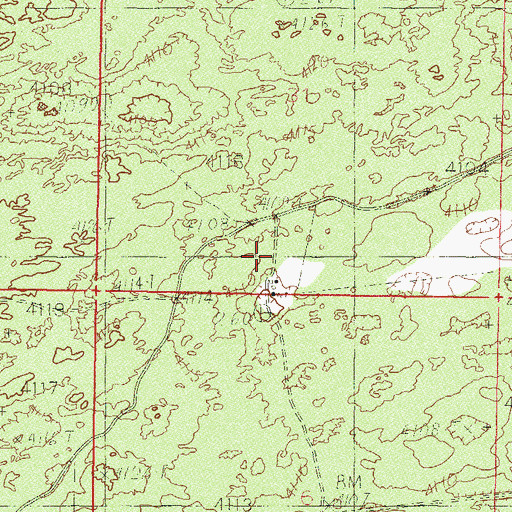 Topographic Map of Herrington's Lower Ranch, NM