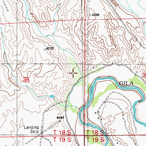 Topographic Map of Hill Canyon, NM