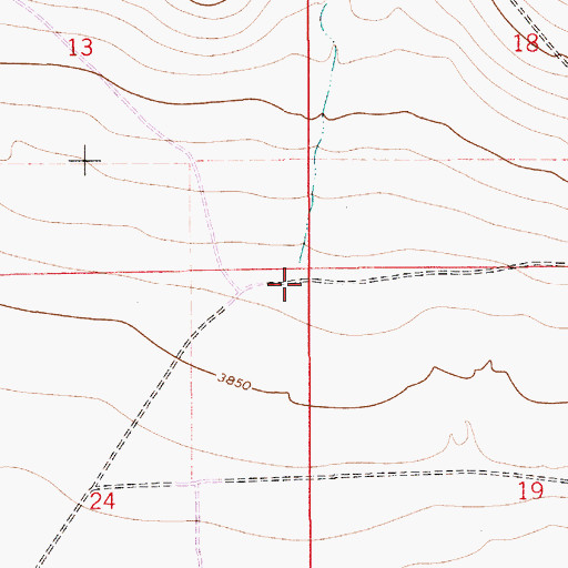Topographic Map of Hobbs Canyon, NM
