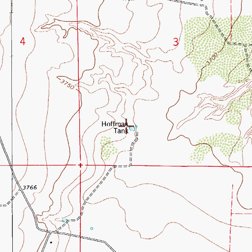 Topographic Map of Hoffman Tank, NM