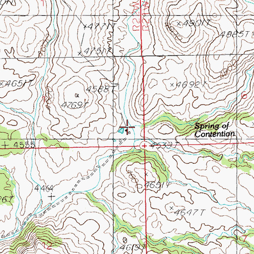 Topographic Map of Hog Ranch, NM