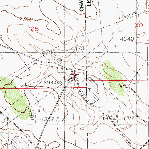 Topographic Map of Holeman-Taylor Ranch, NM