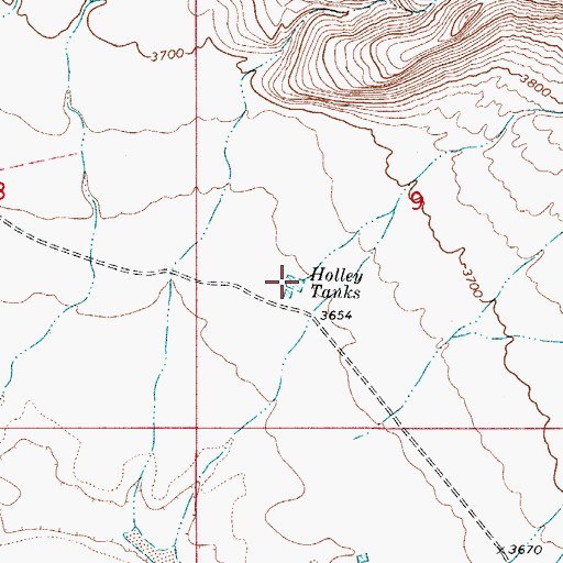 Topographic Map of Holley Tank, NM