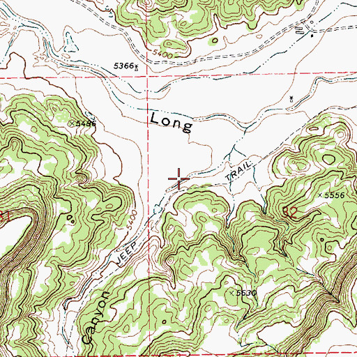 Topographic Map of Homestead Canyon, NM