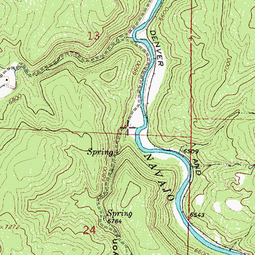 Topographic Map of Hondo Canyon, NM