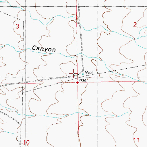 Topographic Map of Hope Well, NM